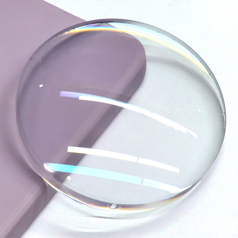 Полуфабрикатная однофокальная линза с синим блоком 1,56