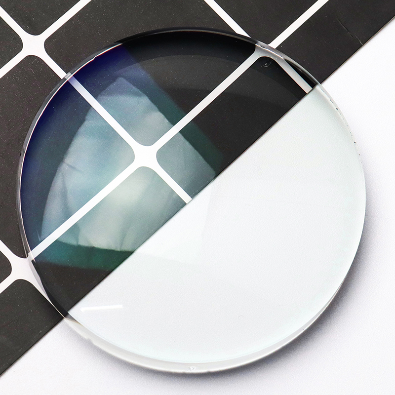 Полуфабрикатная однофокальная линза с синим блоком 1,56