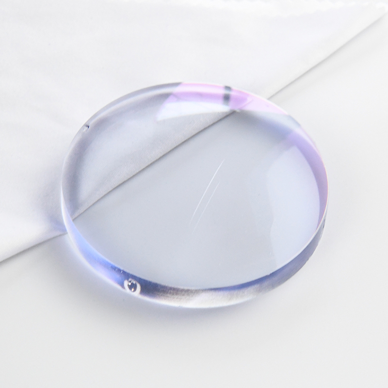 Полуфабрикатная однофокальная линза с синим блоком 1,60