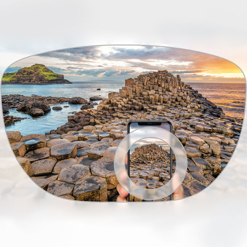 Смешанная бифокальная линза